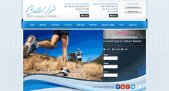 Desktop Screenshot of casteelfootandanklecenter.com